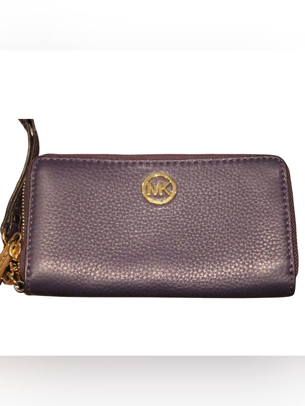 Michael Kors Purple Leather Wristlet Wallet